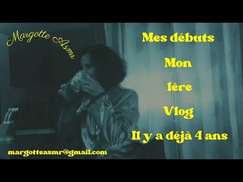 ASM Français,  mes débuts mon 1er vlog il y a déjà 4 ans en noir et blanc, petit retour en arrière.