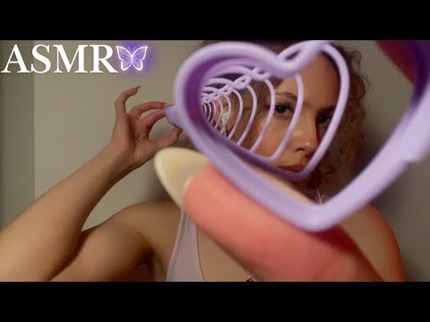 ASMR| Personal Attention for sleep 💜🌙 (Visual Triggers, Whispering, Mouth sounds)