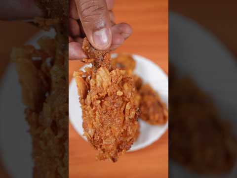 🍗 ASMR Lays Chicken Fry 🔥 | Extra Crispy Chips Chicken 🤤 #shorts #asmr