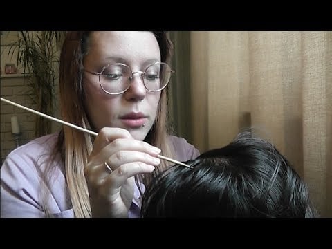 ASMR ROLEPLAY SCALP CHECK | Rough Massage Stimulate Hair Growth | Hair Play