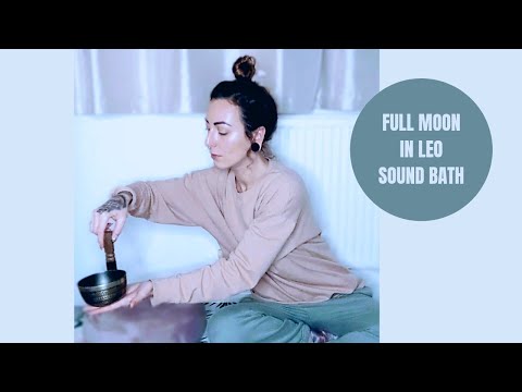 ASMR Sound Bath | Full Moon | Grounding Meditation | Energy Cleanse | Sound Vibration Therapy 🎶