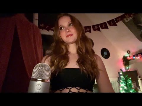asmr close clicky whisper ramble 🎄