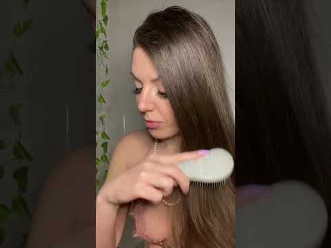 💓💜 #hairplay #hairbrushing #shortvideos #asmrtriggers #relaxingvideos