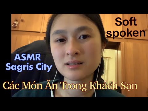 ASMR Sagris city - phần 2 - Thực đơn của khách sạn - Soft Spoken