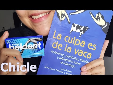 ASMR con Chicle Leyendo historias de la culpa es de la vaca | ASMR en Español
