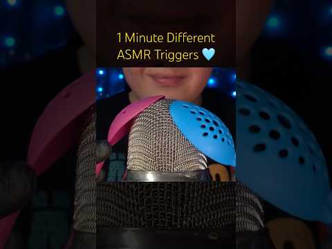 1 Minute Different Triggers! 🤍 #asmr