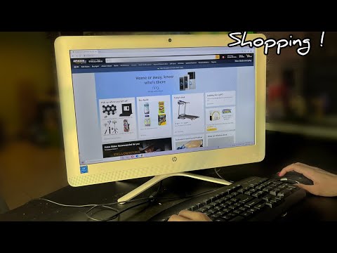 ASMR Key Board Typing and  Mouse Sounds-  SHOPPING! (Soft Spoken)