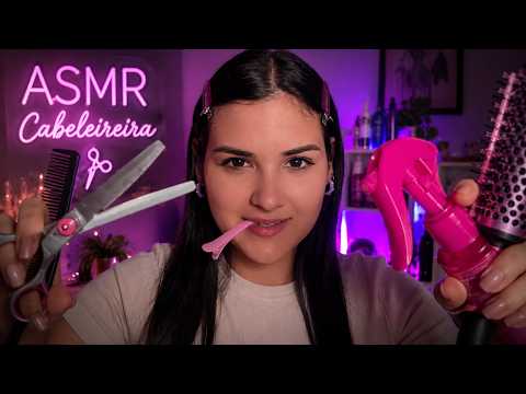 ASMR CABELEIREIRA DE LUXO | Atendimento Completo para Relaxar e Dormir💤✨️