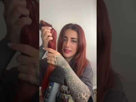 Peinando mi pelo #asmr #relax #tingles