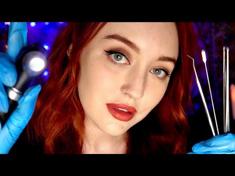 ASMR Ear Cleaning - DEEP Binaural, Otoscope, Picking Sounds