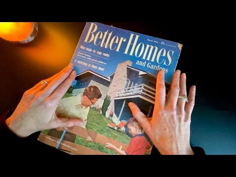 1950s Magazine ASMR | Whispering & Page Turning for Sleep