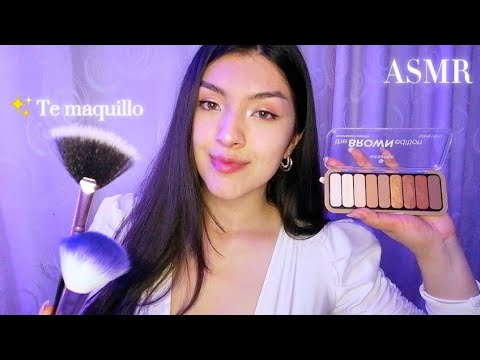 ASMR TE MAQUILLO para UNA CITA 💄✨ LIMPIEZA facial (Roleplay) - Soft Spoken