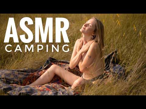 SOLO ASMR Lonely Girl Camping