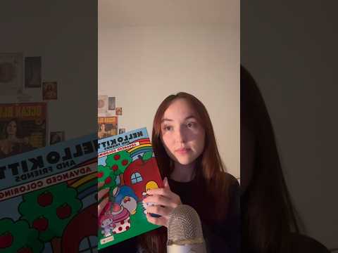 asmr tapping & tracing on my coloring book (no whispering)