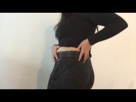 ASMR scratching leggings band/pockets/fabric