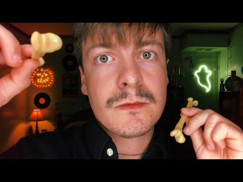 [ASMR] You're A Skeleton & I'm Poking Your Face with Your Own Bones | Lens Tapping | Visual ASMR