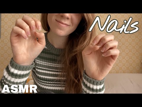 ASMR Nail On Nail Tapping with Long Natural Nails for 5 min