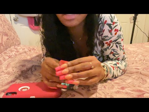 ASMR Gum Chewing & Phone Tapping