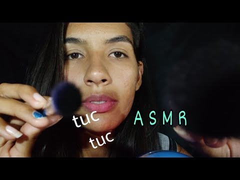 ASMR " CÂMERA TOUCHING E MOUTH SOUNDS 😴