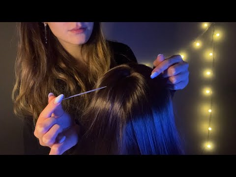 Lice Scalp Check + Gum Chewing ASMR