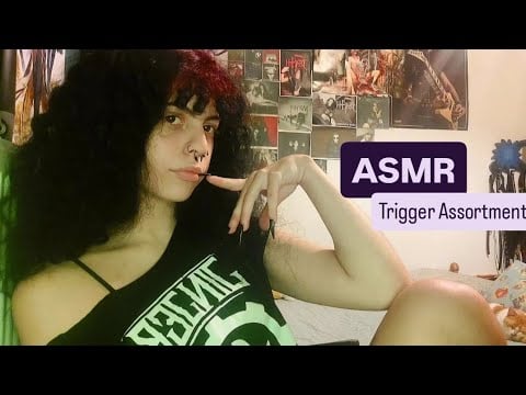 ASMR Trigger Assortment | fabric scratching, tapping, mic triggers++ (whispered)