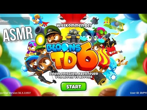 ASMR Bloons TD 6 gameplay (whispering & heartbeat sounds)
