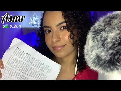 ASMR- Lendo sobre o país DJIBUTI 🇩🇯-  ADORMEÇA ENQUANTO APRENDE UM POUCO SOBRE ESSE PAÍS 😴