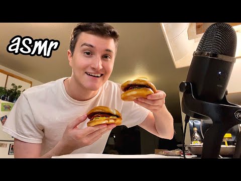 ASMR Cooking & Eating McDonald’s Cheeseburgers (mukbang) 😴🍔