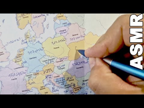 ASMR: European Countries by Size | From Microstates to Giants [ ASMR Geography + Whispering ]