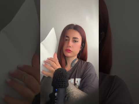 Sonidos de papel #asmr #relax #suenoreparador #relajación #tingles