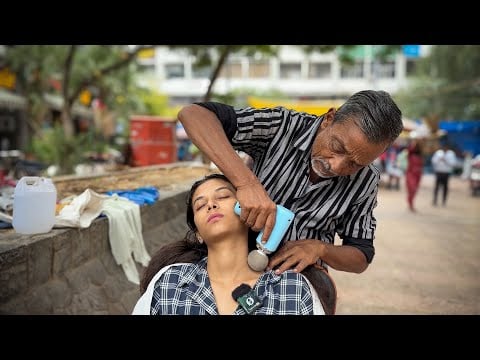 🔴LIVE: Waris Barber ULTIMATE Relaxing Head Massage Therapy | INSTANT STRESS Relief | Cute Girl ASMR