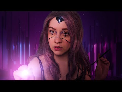 ASMR / Robot Girl repairs You (Cleaning, Measuring, Repairing, Tracing, etc)