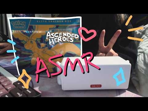 SR3D ASMR ♡ ascended heroes pokemon cards unboxing ˖ ࣪⚝⋆
