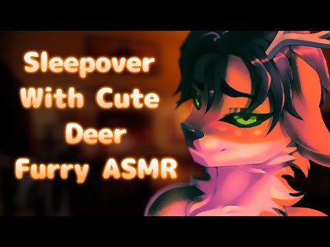 [Furry ASMR] Sleepover With Cute Deer (Kissing, Petting, Positive Affirmations)