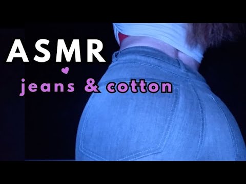 ✨ASMR | Jeans & Cotton | fabric scratching sounds | fast and aggressive scratching | No Talking