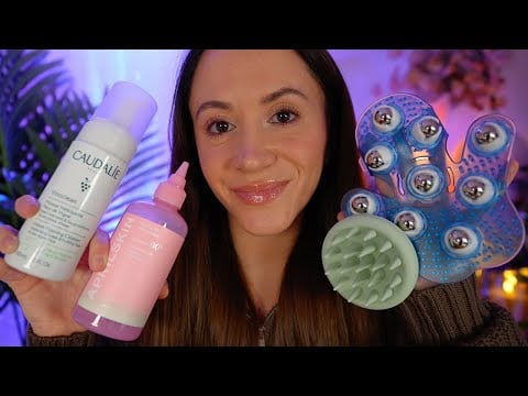 ASMR Pampering You Back To Sleep 💤 (personal attention, skincare, scalp massage)