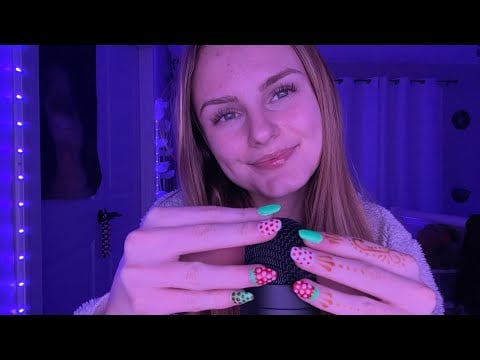 ASMR Gentle Bare Mic Scratching + Mouth Sounds