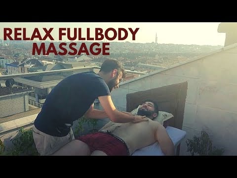 ASMR DEEPLY RELAXING PUBLIC FULL BODY MASSAGE- chest,arm,abdominal back,leg,foot massage