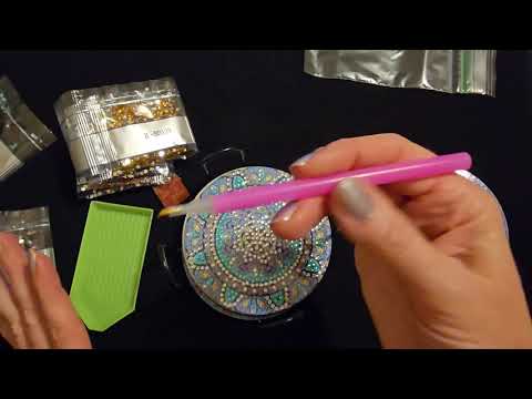 ASMR | Making Diamond Painting Coasters Part 2 (Soft Spoken)