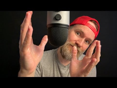 ASMR Hand Sounds with Lotion and an Upside Down Mic!