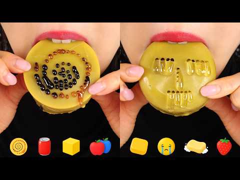 WAX CANDY HONEY JELLY ASMR CANDY, JELLY EATING SOUND ASMR 🍎