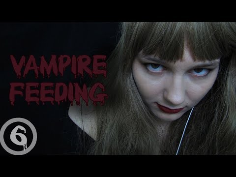 ASMR Vampire Feeding: Kidnapped! (slurping, ear to ear whisper) [Veronica]