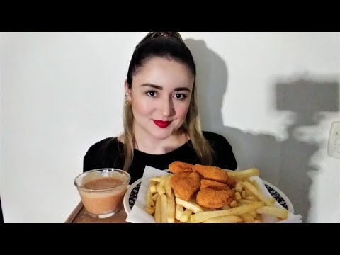 ASMR MUKBANG: BATATA FRITA E NUGGETS DE FRANGO (EATING SOUNDS)🎧