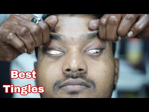 Uncle Barber Doing Super Head Scratching Head Massage And Neck Tapping Massage With Neck Crack ASMR