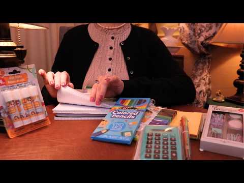 ASMR Soft-Spoken Teacher Roleplay 🍎📚 Going Over Your Back-to-School Supplies
