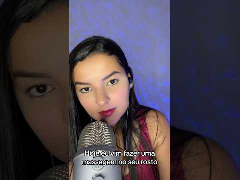 MASSAGEM NO SEU ROSTO #asmr #makeup #asmrsounds #sonsdeboca #asmrvideo  #satisfying #asmrsound