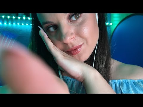 ASMR Toco tu Carita muy Cerca de Ti ♡ 100% Visual con Música Relajante