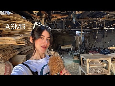 ASMR/ بریم کارگاه چووووب؟؟👀🪚🪵🍂(بدون کات)