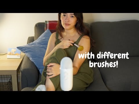 ASMR Body Brushing All Over 🪥 (clothes, skin, face, teeth, hair)