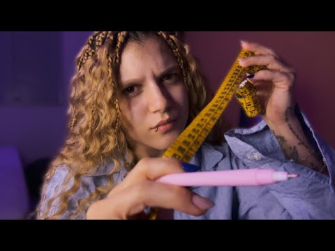 ASMR TE ANALISANDO E TE AVALIANDO 🤔 Toques na tela, medidas, etc
